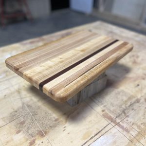 Curly Maple Cherry Walnut Stripe Board by Texas Wood Goods