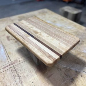 Curly Maple Cherry Walnut Stripe Board by Texas Wood Goods
