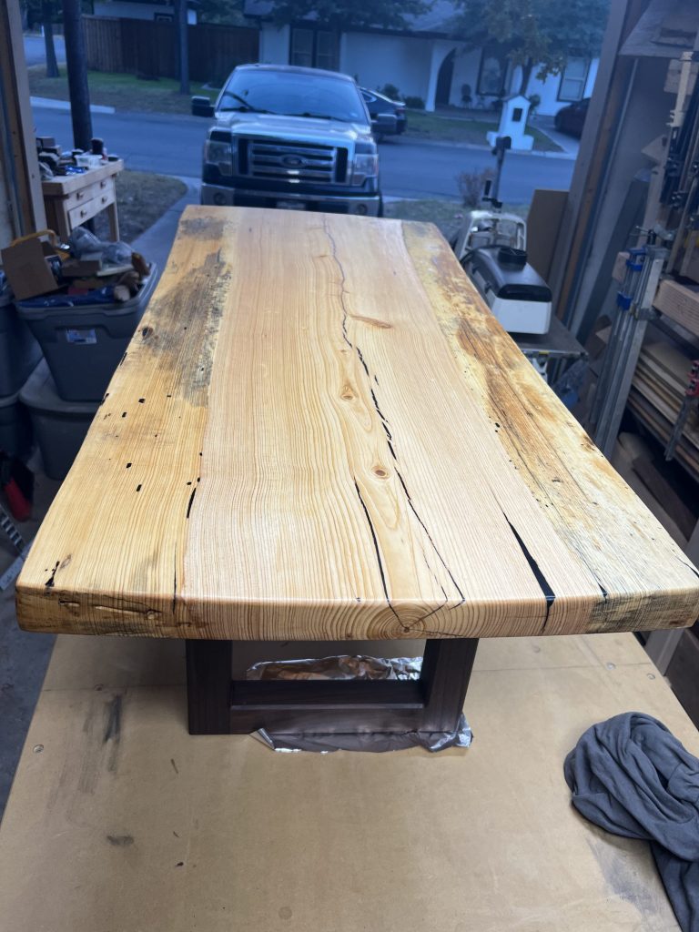 Rustic slab bench top