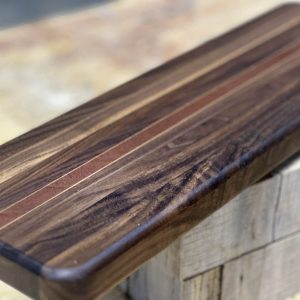 Long Walnut Padauk Stripe Board by Texas Wood Goods