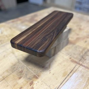 Long Walnut Padauk Stripe Board by Texas Wood Goods